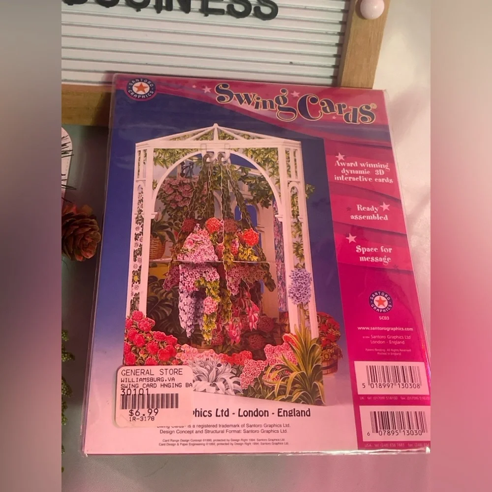 Santoro Swing Cards 3D Interactive Greeting Card